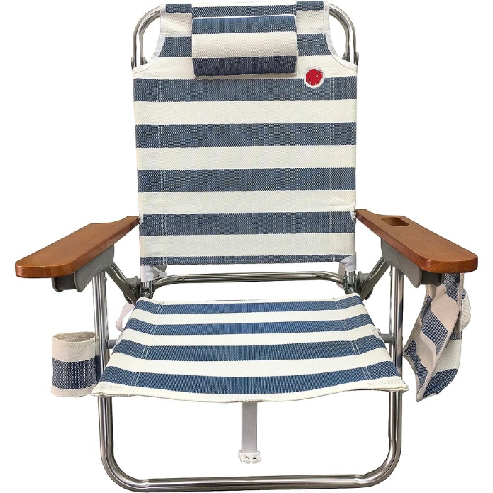 Beach chair with a pocket great for reading